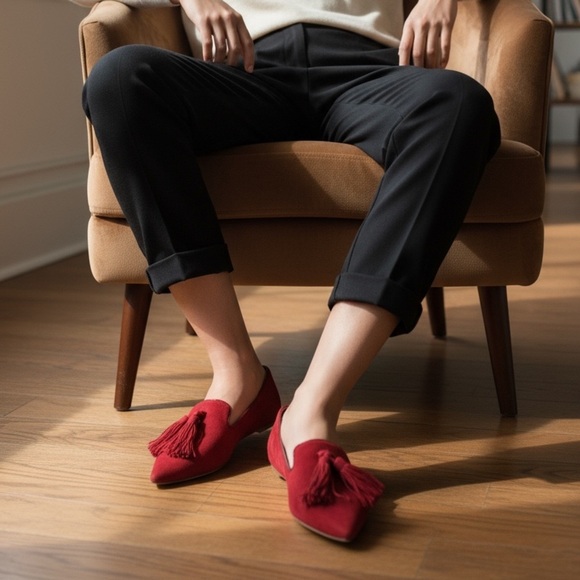 Kate Spade New York Womens Adore Padded Insole Leather Loafers size 5.5 B - Picture 3 of 9